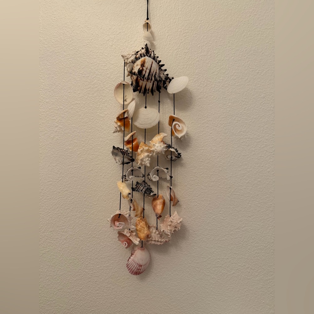 Handmade Seashell Wind Chime for Outside/inside – Coastal Beach Decor – New